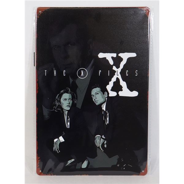 NEW X-FILES THEME CARTOON DESIGN METAL SIGN