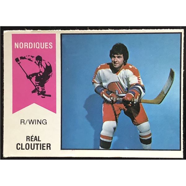1974-75 O-PEE-CHEE WHA REAL CLOUTIER ROOKIE CARD