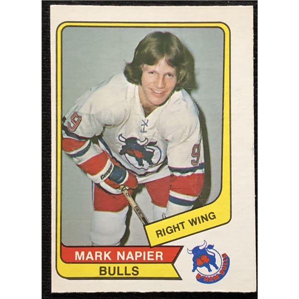 1976-77 O-PEE-CHEE WHA MARK NAPIER ROOKIE CARD