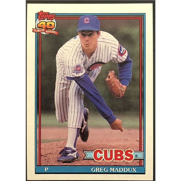1991 TOPPS GREG MADDUX (HOF)