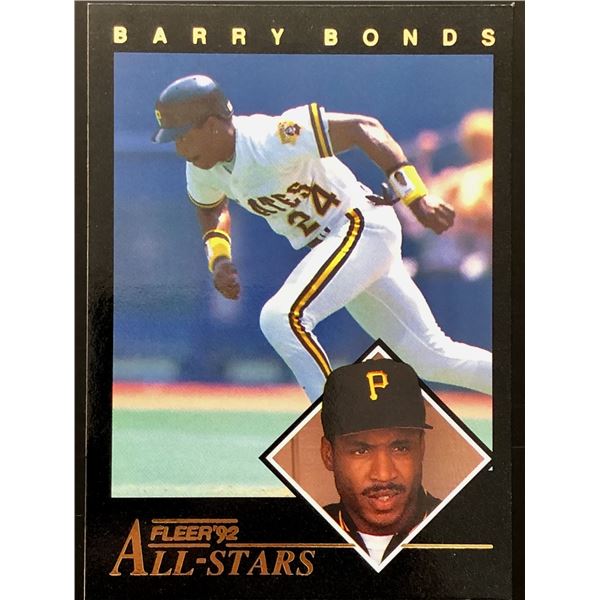 1992 FLEER BARRY BONDS