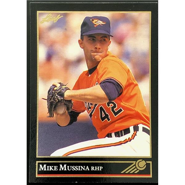 1992 LEAF MIKE MUSSINA (HOF) ROOKIE CARD