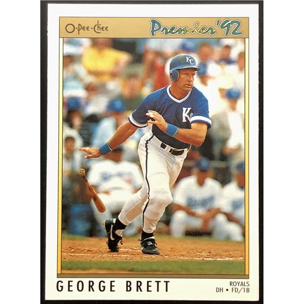 1992 O-PEE-CHEE PREMIER GEORGE BRETT (HOF)