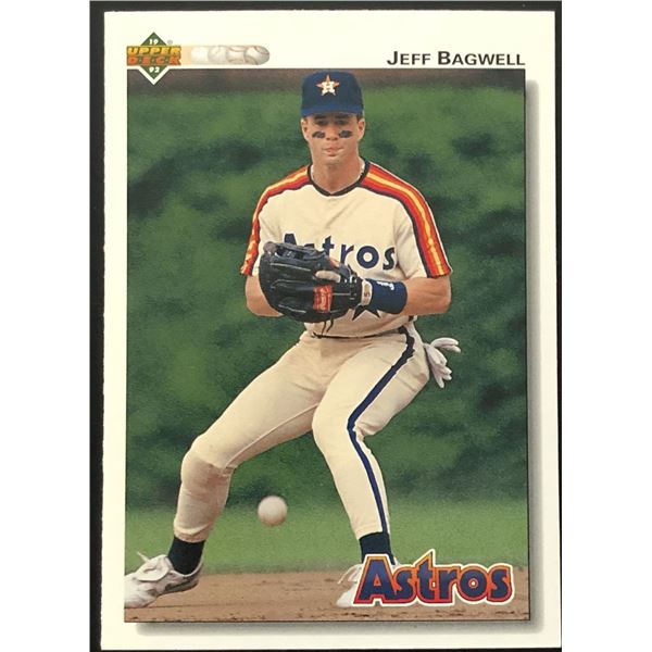 1992 UPPER DECK JEFF BAGWELL (HOF) ROOKIE CARD