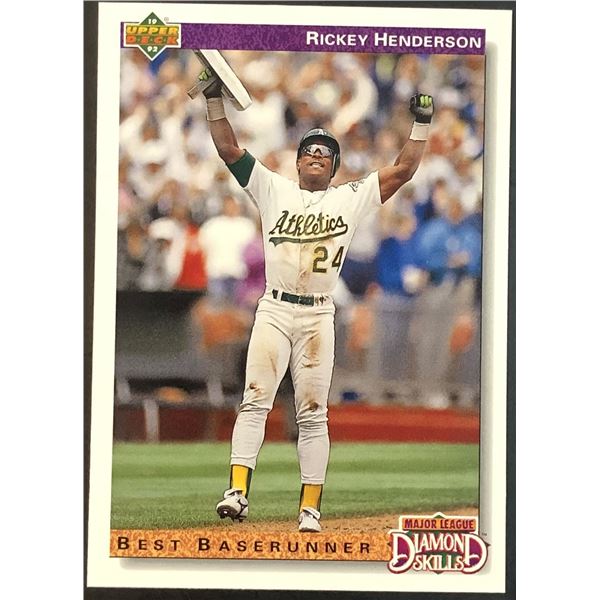 1992 UPPER DECK RICKEY HENDERSON (HOF)