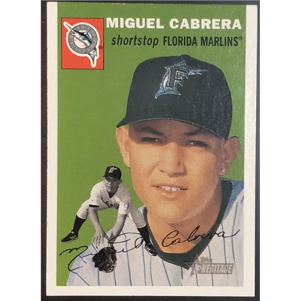 2003 TOPPS HERITAGE MIGUEL CABRERA