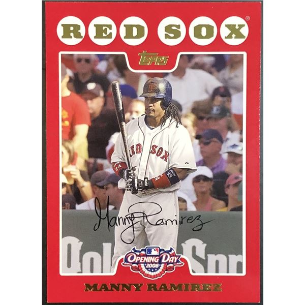 2008 TOPPS OPENING DAY MANNY RAMIREZ (HOF)