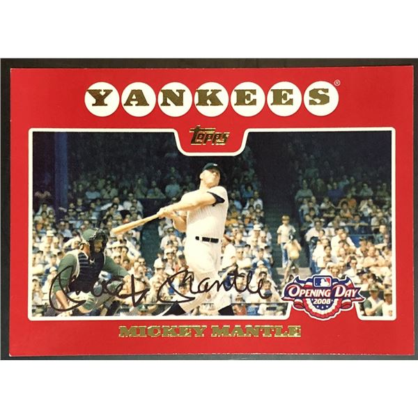 2008 TOPPS OPENING DAY MICKEY MANTLE (HOF)