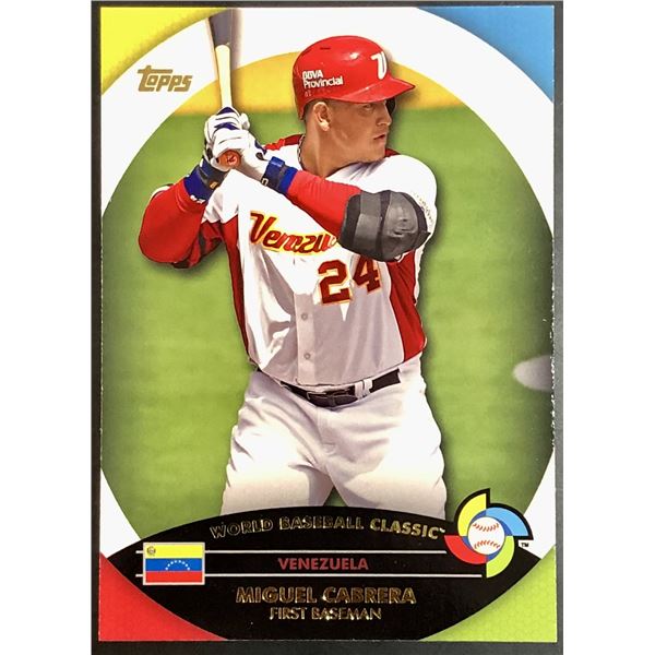 2013 TOPPS WBC MIGUEL CABRERA