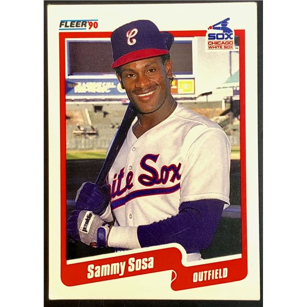 1990 FLEER SAMMY SOSA ROOKIE CARD