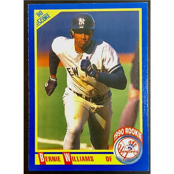 1990 SCORE BERNIE WILLIAMS ROOKIE CARD