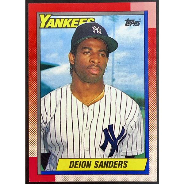 1990 TOPPS DEION SANDERS ROOKIE CARD