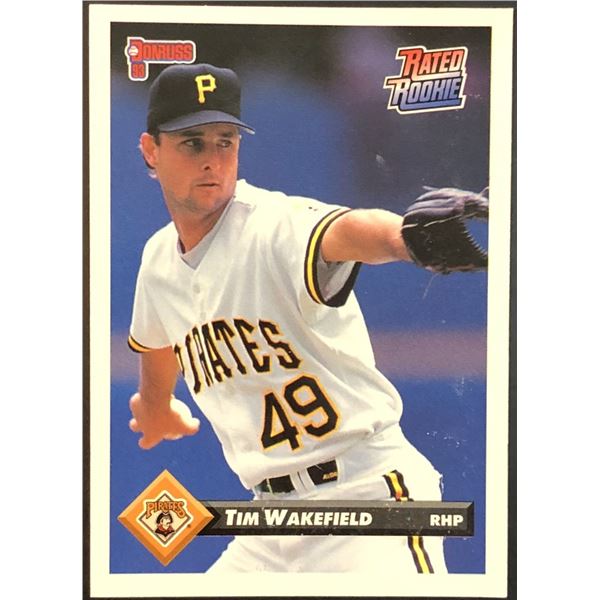 1993 DONRUSS TIM WAKEFIELD  ROOKIE CARD