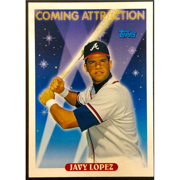 1993 TOPPS JAVY LOPEZ ROOKIE CARD