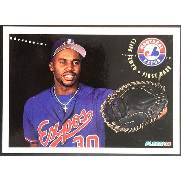 1994 FLEER CLIFF FLOYD ROOKIE CARD