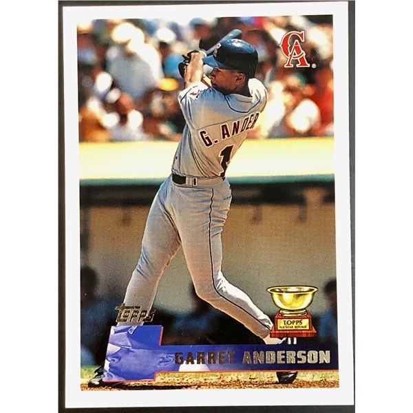 1996 TOPPS GARRET ANDERSON ROOKIE CARD