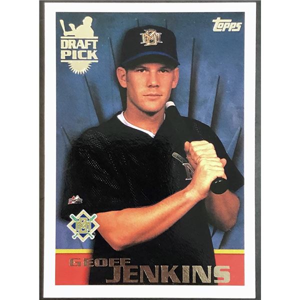 1996 TOPPS GEOFF JENKINS ROOKIE CARD