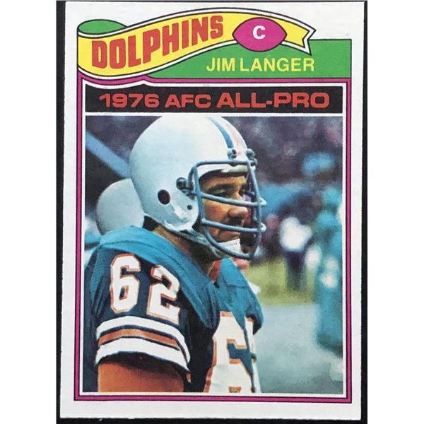 1977 TOPPS JIM LANGER (HOF)