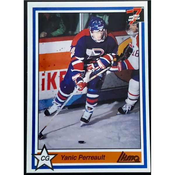 1990-91 7th INNING SKETCH YANIC PERREAULT JUNIOR CARD