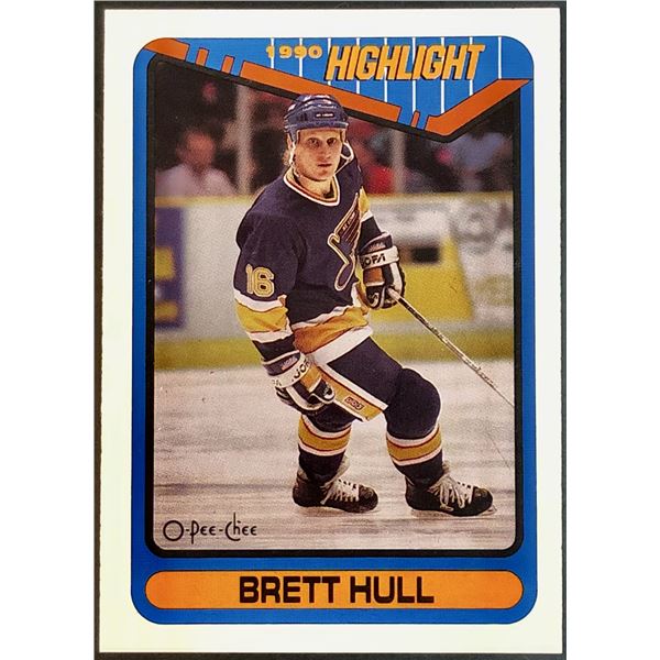 1990-91 O-PEE-CHEE BRETT HULL (HOF)