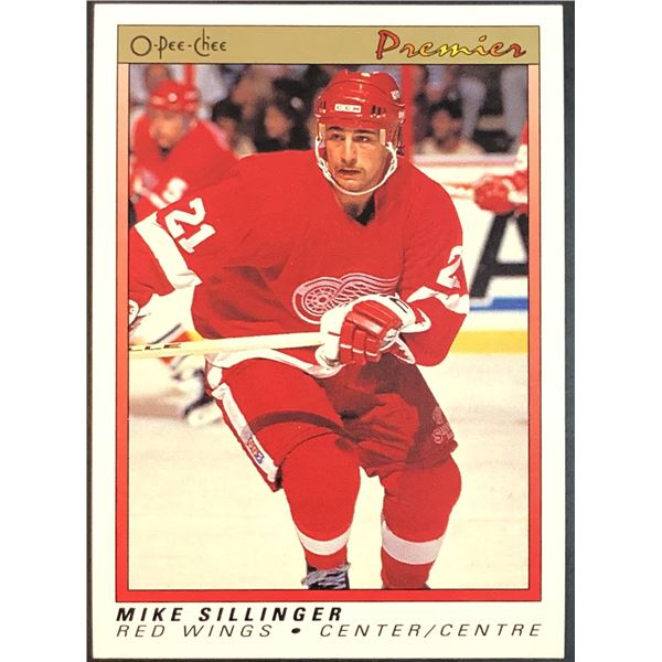 1990-91 O-PEE-CHEE PREMIER MIKE SILLINGER ROOKIE CARD