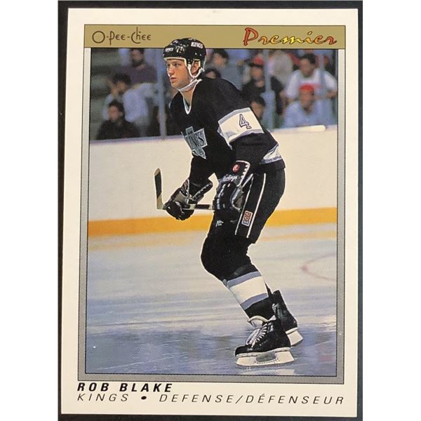 1990-91 O-PEE-CHEE PREMIER ROB BLAKE (HOF) ROOKIE CARD