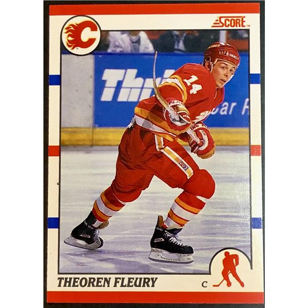 1990-91 SCORE THEOREN FLEURY ROOKIE CARD