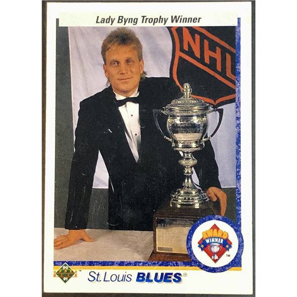 1990-91 UPPER DECK BRETT HULL (HOF)