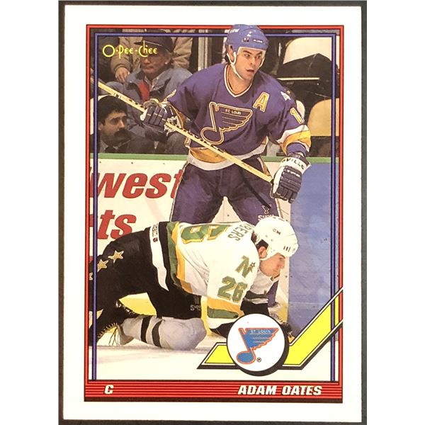 1991-92 O-PEE-CHEE ADAM OATES (HOF)