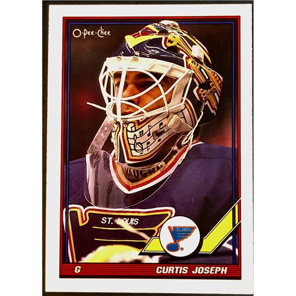 1991-92 O-PEE-CHEE CURTIS JOSEPH ROOKIE CARD