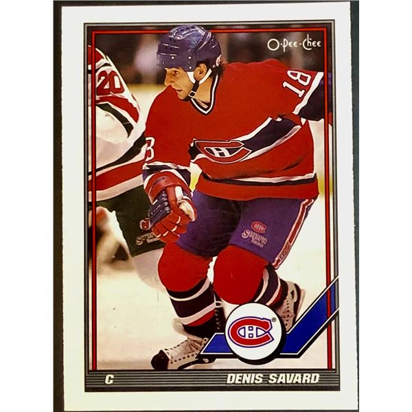 1991-92 O-PEE-CHEE DENIS SAVARD (HOF)