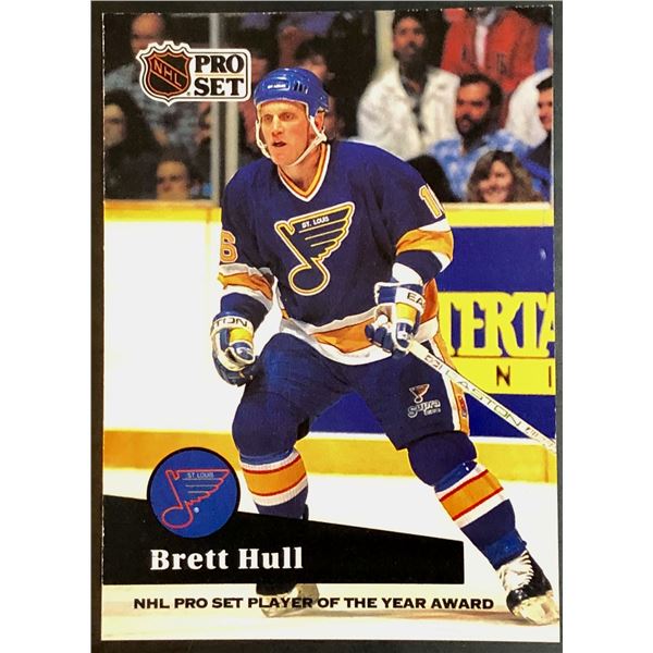 1991-92 PRO SET BRETT HULL (HOF)