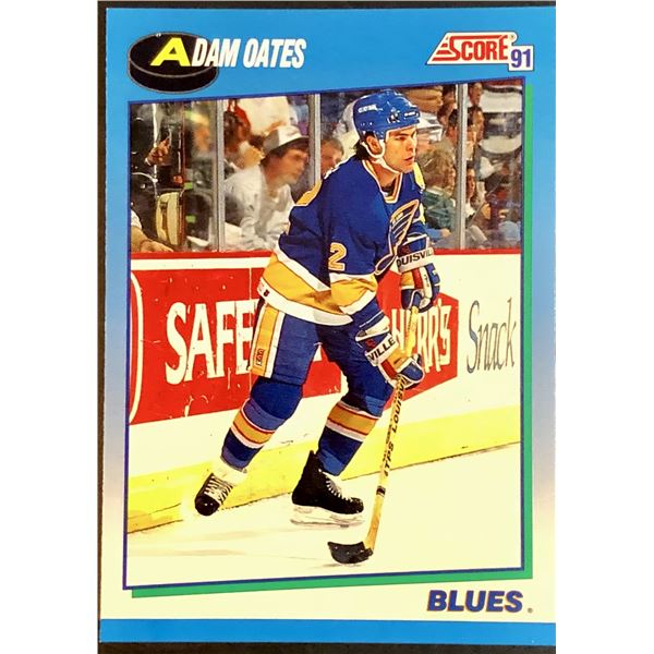 1991-92 SCORE ADAM OATES (HOF)