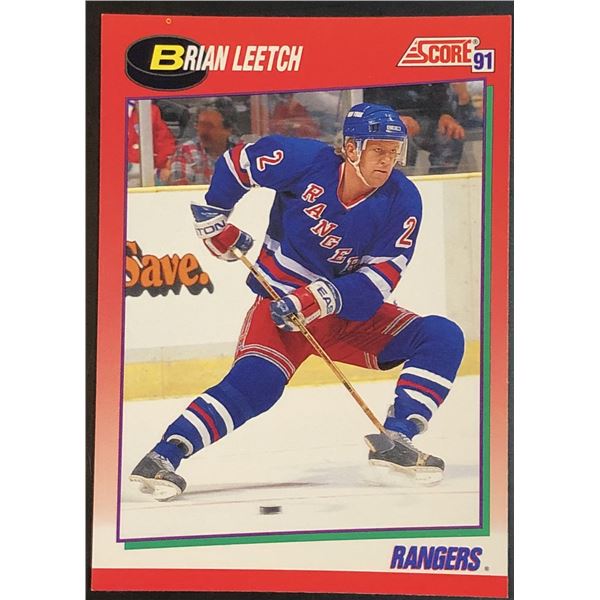 1991-92 SCORE BRIAN LEETCH (HOF)