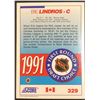 Image 2 : 1991-92 SCORE ERIC LINDROS (HOF) ROOKIE CARD