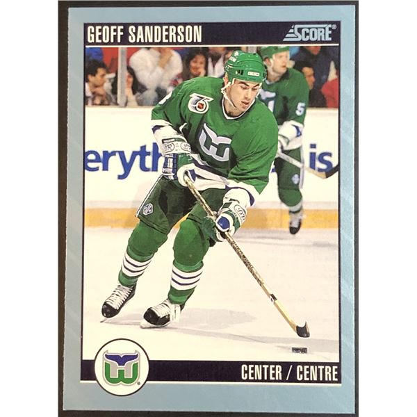 1992-93 SCORE GEOFF SANDERSON ROOKIE CARD