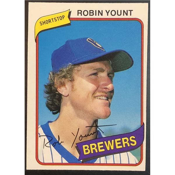 1980 O-PEE-CHEE ROBIN YOUNT (HOF)