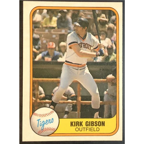 1981 FLEER KIRK GIBSON ROOKIE CARD