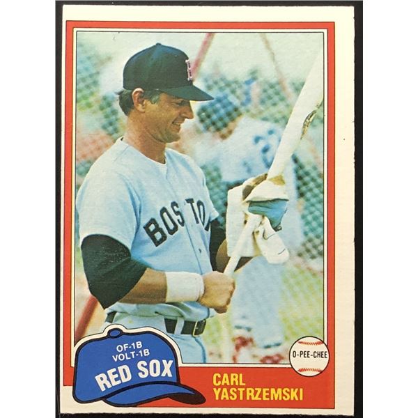 1981 O-PEE-CHEE CARL YASTRZEMSKI (HOF)