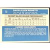 Image 2 : 1982 DONRUSS DAVE RIGHETTI ROOKIE CARD