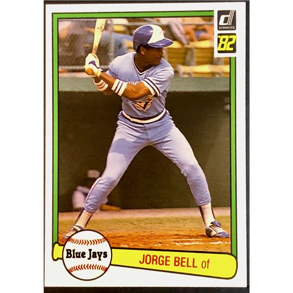 1982 DONRUSS GEORGE BELL ROOKIE CARD