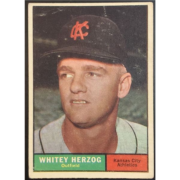 1961 TOPPS WHITEY HERZOG (HOF)