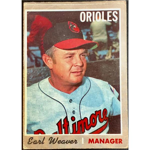1970 O-PEE-CHEE EARL WEAVER (HOF)