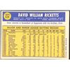 Image 2 : 1970 TOPPS HI NUMBER DAVE RICKETTS