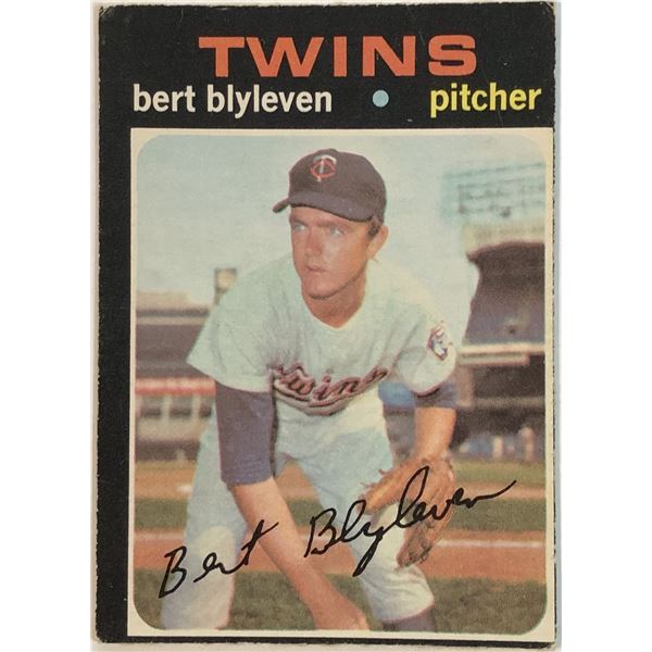 1971 O-PEE-CHEE BERT BLYLEVEN (HOF) ROOKIE CARD