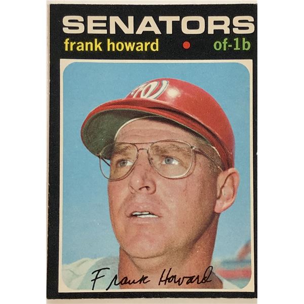 1971 O-PEE-CHEE HI NUMBER FRANK HOWARD (HOF)