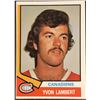 Image 1 : 1974-75 O-PEE-CHEE YVON LAMBERT ROOKIE CARD