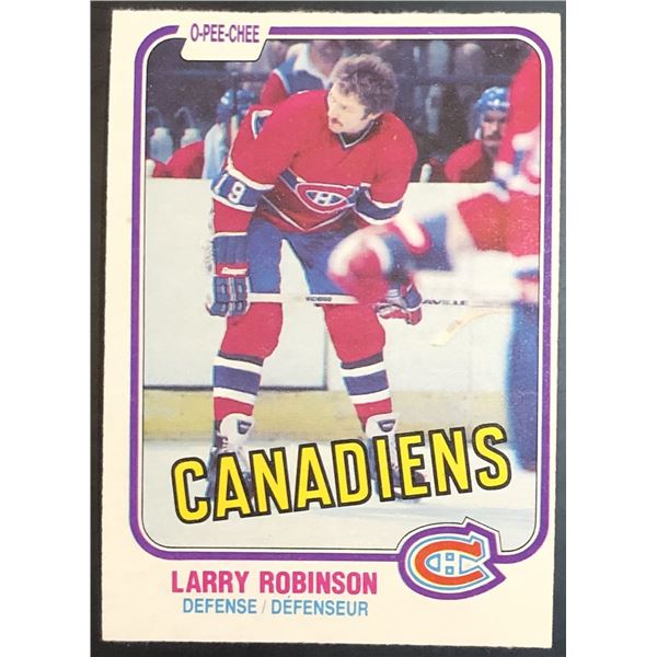 1981-82 O-PEE-CHEE LARRY ROBINSON (HOF)