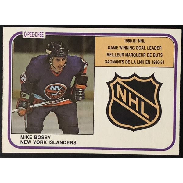 1981-82 O-PEE-CHEE MIKE BOSSY (HOF)