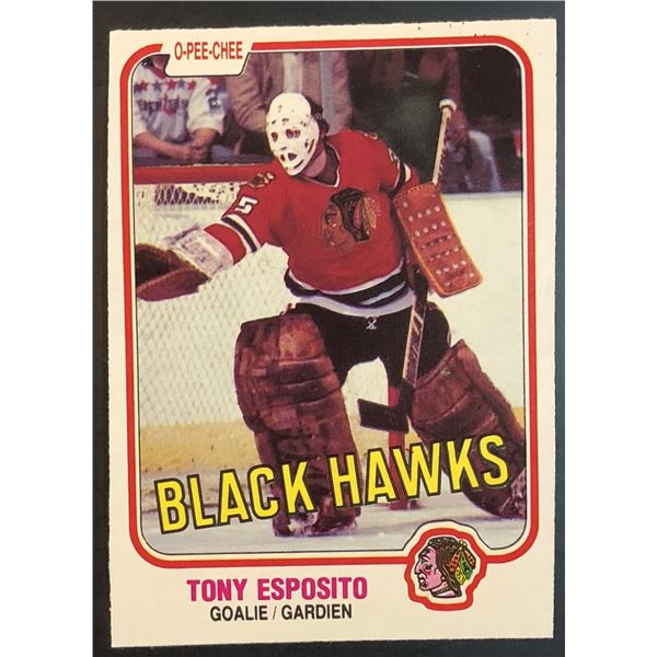 1981-82 O-PEE-CHEE TONY ESPOSITO (HOF)